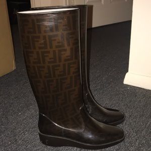 Authentic fendi rain boots